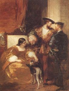 Richard Parkes Bonington Francis Iand the Duchess of Etampes (mk05) china oil painting image